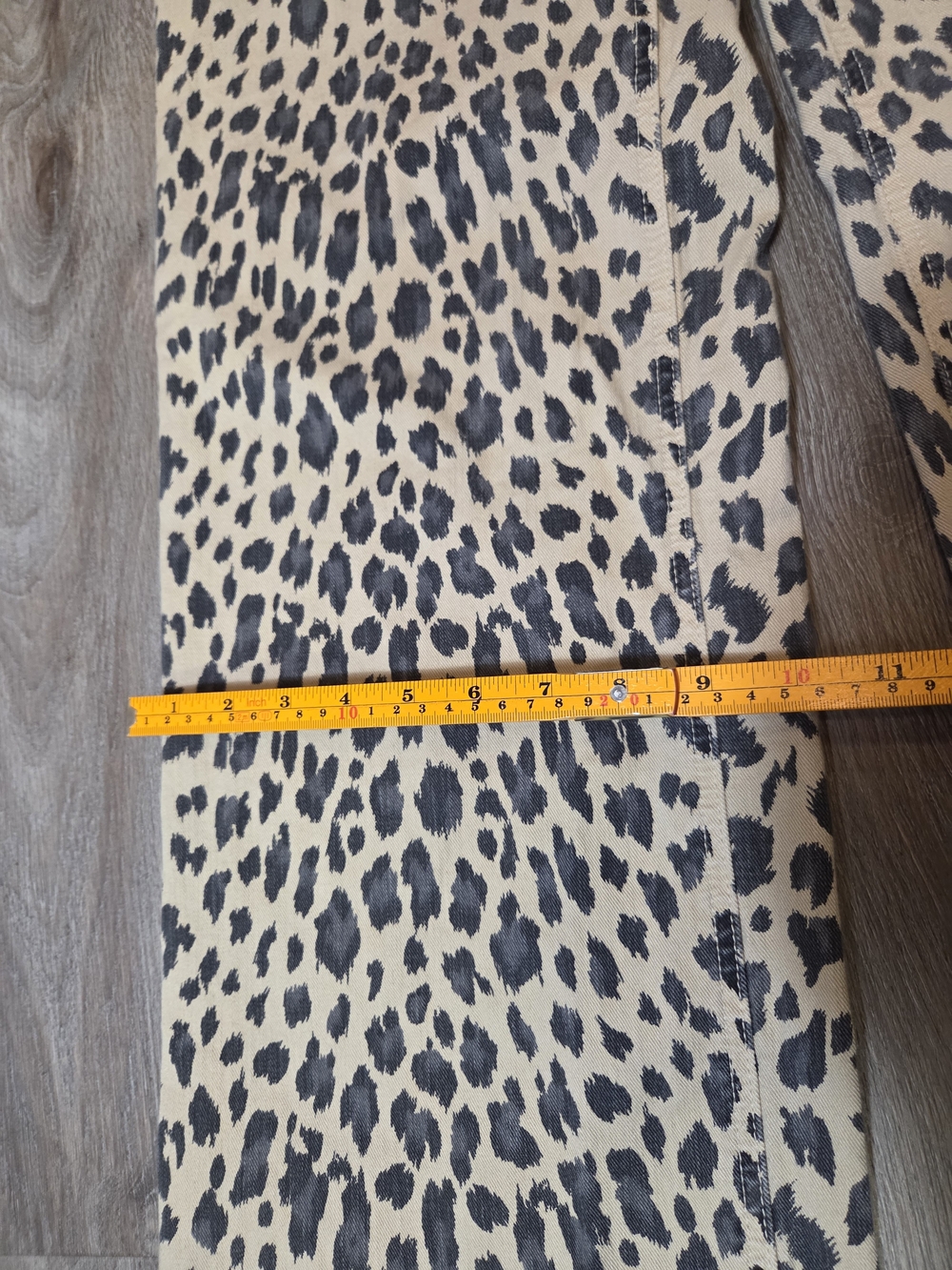 ReVice Los Angeles Leopard Print Wide Leg Jeans Size 27 Made in USA - Picture 5 of 13